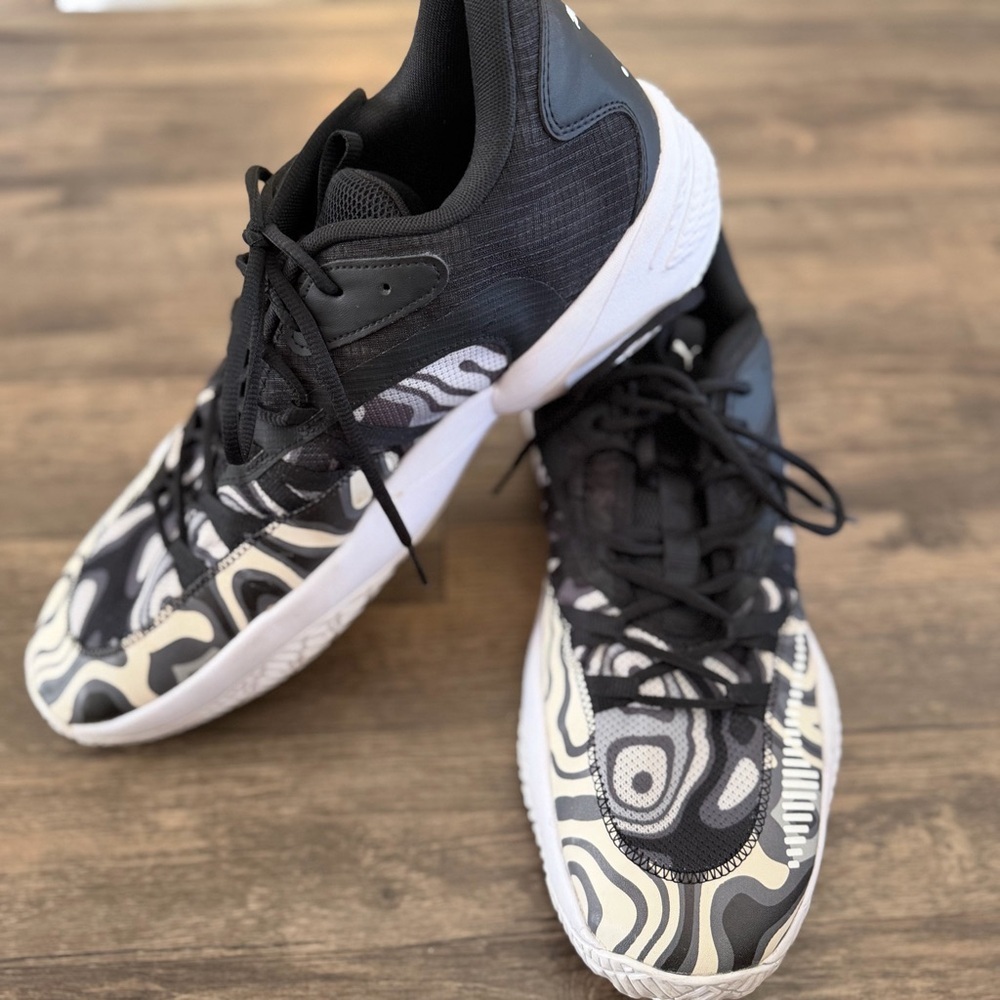 PUMA Court Rider 2.0 Lava Lace Up Basketball Mens Black Sneaker Athletic Shoe 16